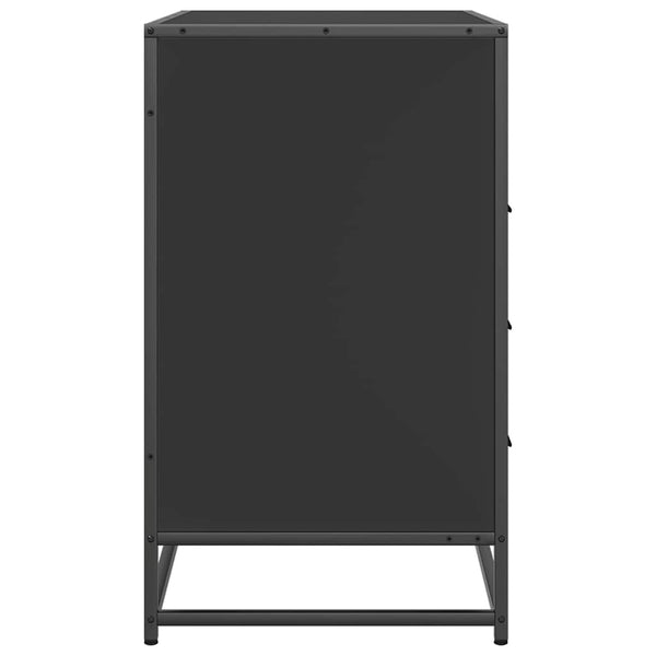 Schwarze Kommode Duliga 70x41x70cm (Holz)