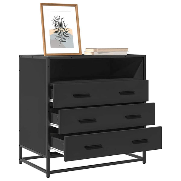 Schwarze Kommode Duliga 70x41x70cm (Holz)