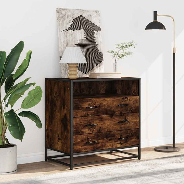 Savustettu tammi laatikkokaappi Duliga 70x41x70cm (engineered wood)