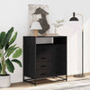 Schwarze Kommode Surchea 70x41x83,5cm (Holz)