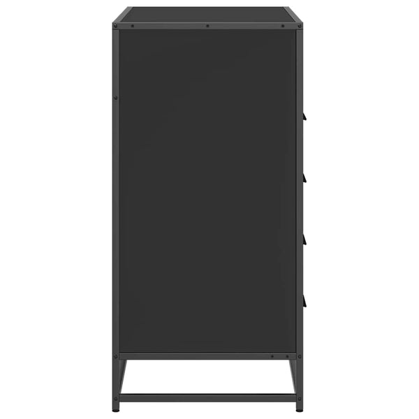 Schwarze Kommode Surchea 70x41x83,5cm (Holz)