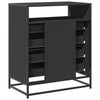 Schwarze Kommode Surchea 70x41x83,5cm (Holz)