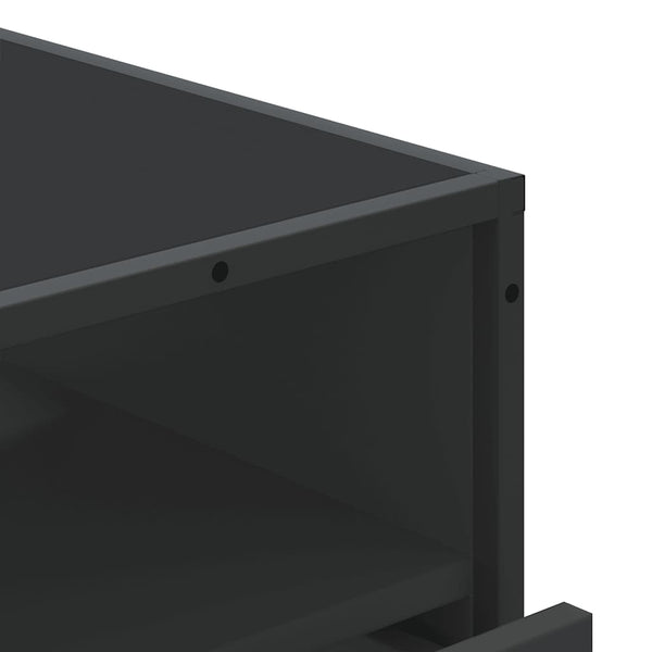 Schwarze Kommode Surchea 70x41x83,5cm (Holz)