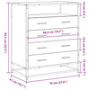 Schwarze Kommode Surchea 70x41x83,5cm (Holz)