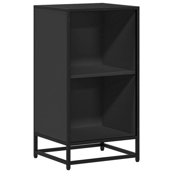 Schwarzes Bücherregal Adalber 40x35x76cm (Spanplatte)