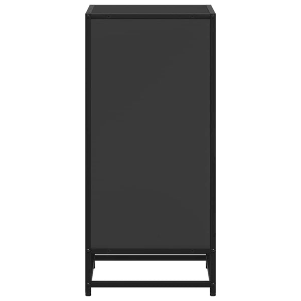 Schwarzes Bücherregal Adalber 40x35x76cm (Spanplatte)