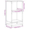 Harmaa kirjakaappi Adalber 40x35x76cm (engineered wood)