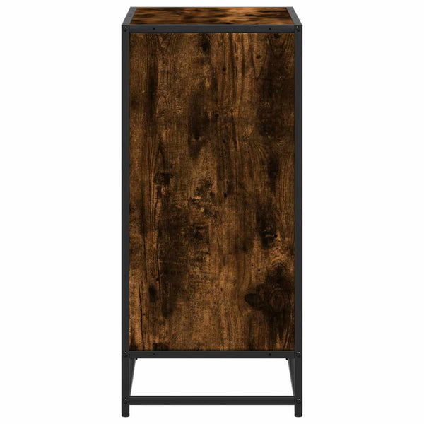 Bücherregal aus geräucherter Eiche Adalber 60x35x76cm (Holzwerkstoff)