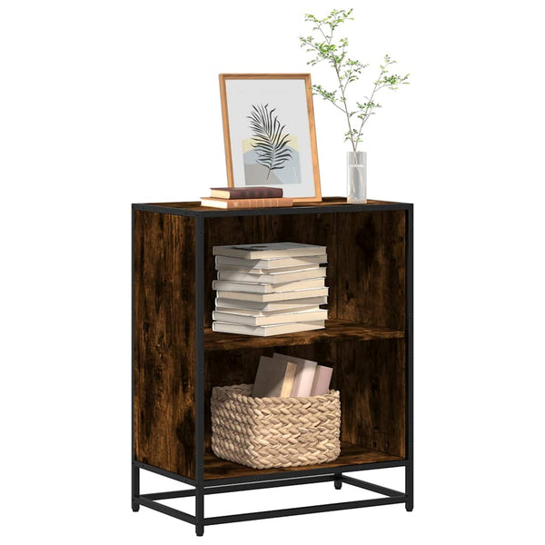 Bücherregal aus geräucherter Eiche Adalber 60x35x76cm (Holzwerkstoff)