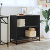 Schwarzes Bücherregal Adalber 80,5x35x76cm (Spanplatte)