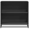 Schwarzes Bücherregal Adalber 80,5x35x76cm (Spanplatte)