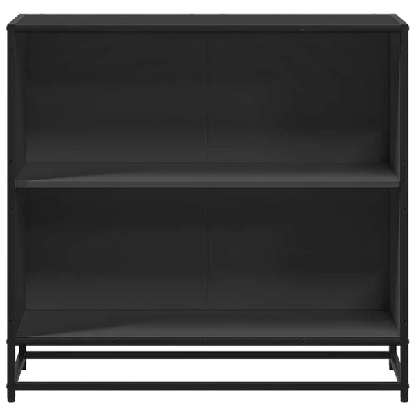Schwarzes Bücherregal Adalber 80,5x35x76cm (Spanplatte)