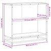 Schwarzes Bücherregal Adalber 80,5x35x76cm (Spanplatte)