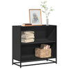 Schwarzes Bücherregal Adalber 80,5x35x76cm (Spanplatte)