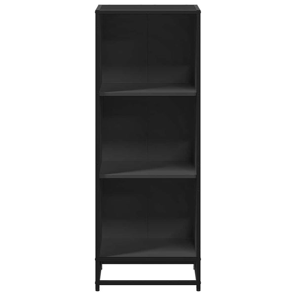 Schwarzes Bücherregal Adalber 40x35x107,5cm (Holzwerkstoff)