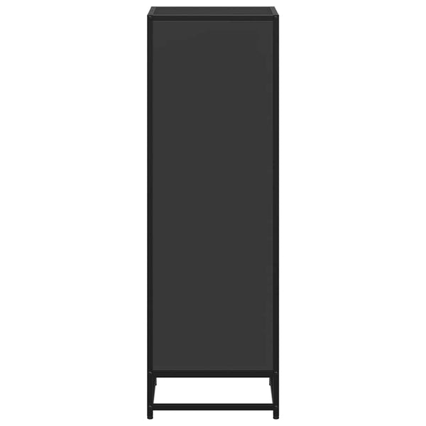 Schwarzes Bücherregal Adalber 40x35x107,5cm (Holzwerkstoff)
