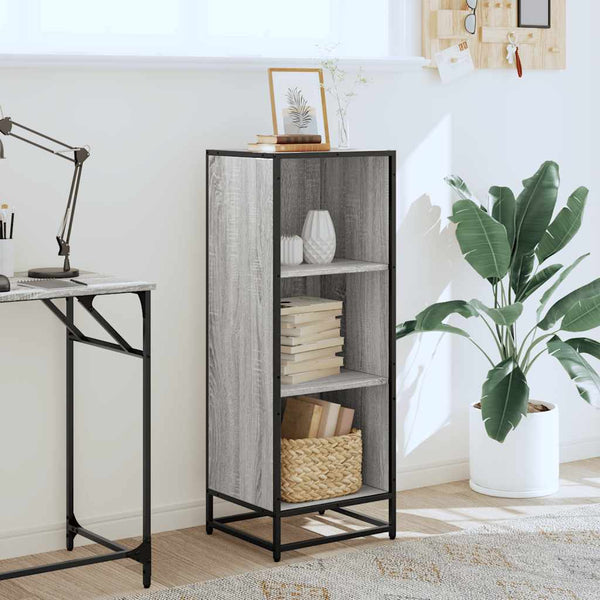 Harmaa kirjakaappi Adalber 40x35x107,5cm (engineered wood)