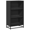 Schwarzes Bücherregal Adalber 60x35x107,5cm (Holzwerkstoff)