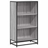 Graues Bücherregal Adalber 60x35x107,5cm (Holzwerkstoff)