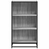 Graues Bücherregal Adalber 60x35x107,5cm (Holzwerkstoff)