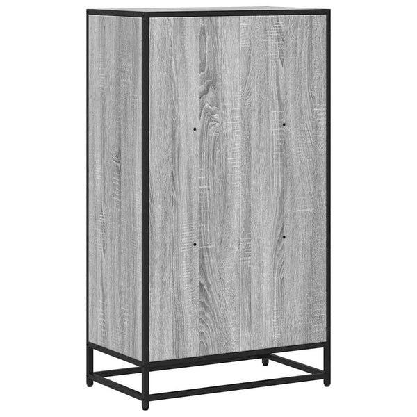 Graues Bücherregal Adalber 60x35x107,5cm (Holzwerkstoff)