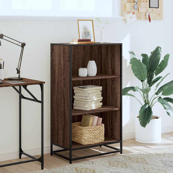 Brauner Bücherschrank Adalber 60x35x107,5cm (technisch hergestelltes Eichenholz)