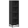 Schwarzer Bücherschrank Adalber 40x35x139cm (Holzwerkstoff)