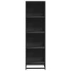 Schwarzer Bücherschrank Adalber 40x35x139cm (Holzwerkstoff)