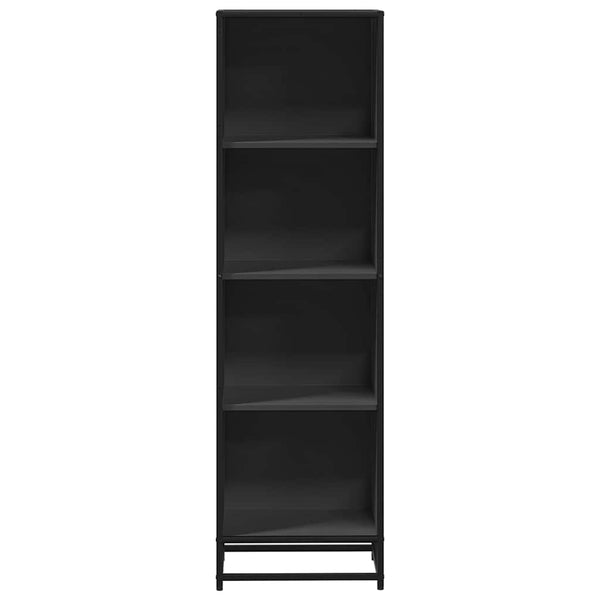 Schwarzer Bücherschrank Adalber 40x35x139cm (Holzwerkstoff)