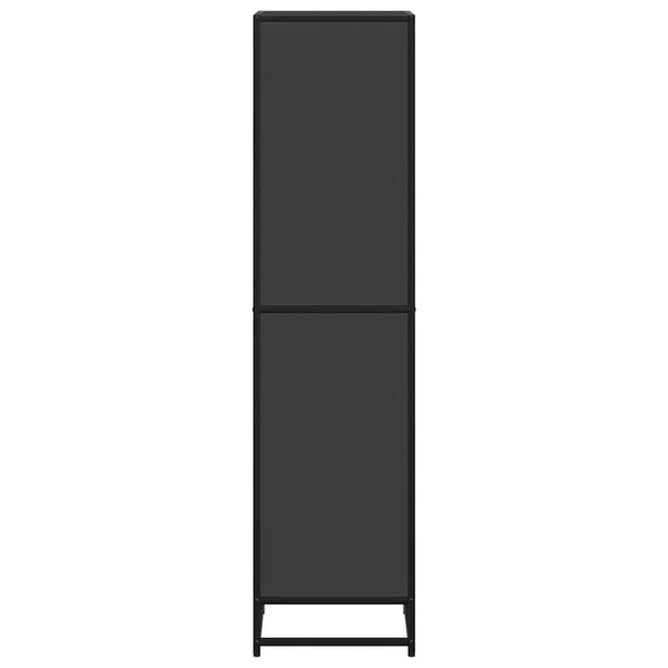 Schwarzer Bücherschrank Adalber 40x35x139cm (Holzwerkstoff)