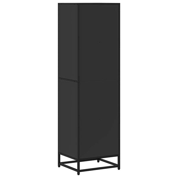 Schwarzer Bücherschrank Adalber 40x35x139cm (Holzwerkstoff)