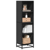 Schwarzer Bücherschrank Adalber 40x35x139cm (Holzwerkstoff)