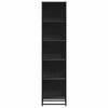 Schwarzes Bücherregal Adalber 40x35x170,5cm (Holzwerkstoff)