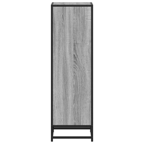 Graues Bücherregal Romilia 33,5x33x107,5cm (Holzwerkstoff)