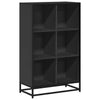 Schwarzer Bücherschrank Romilia 65,5x33x107,5cm (Holzwerkstoff)