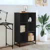 Schwarzer Bücherschrank Romilia 65,5x33x107,5cm (Holzwerkstoff)