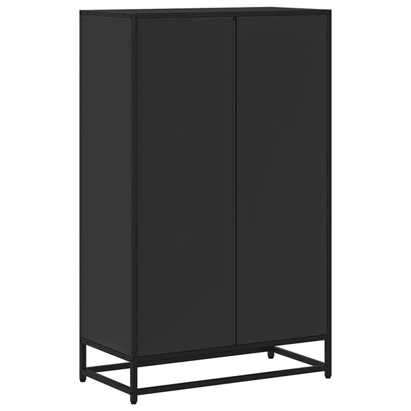 Schwarzer Bücherschrank Romilia 65,5x33x107,5cm (Holzwerkstoff)
