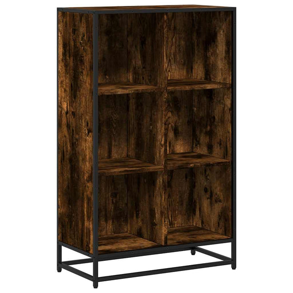 Bücherregal Romilia aus geräucherter Eiche 65,5x33x107,5cm (Holz)