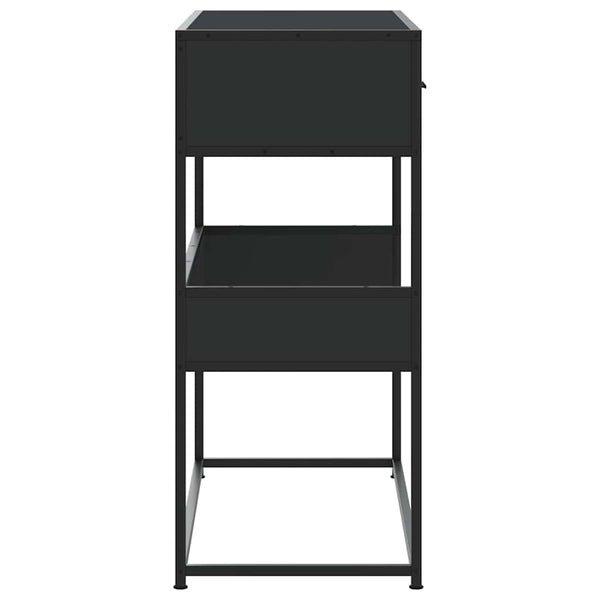 Musta konsolipöytä Georgette 90x35x80cm (puinen)
