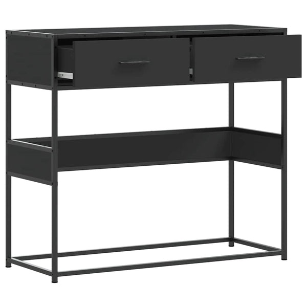 Musta konsolipöytä Georgette 90x35x80cm (puinen)