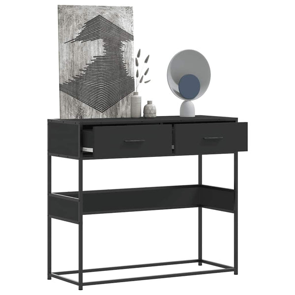 Musta konsolipöytä Georgette 90x35x80cm (puinen)
