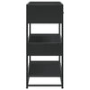 Schwarzer Konsolentisch Leona 90x35x80cm (Holz)