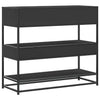 Schwarzer Konsolentisch Leona 90x35x80cm (Holz)