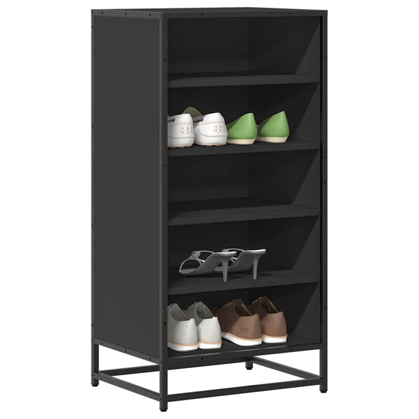 Schwarzer Schuhschrank Catana 48x38x97,5cm (Holz)