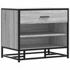 Graue Schuhbank Nejwed 60x40x53,5cm (Holz und Metall)