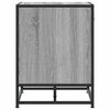 Graue Schuhbank Nejwed 60x40x53,5cm (Holz und Metall)