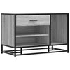 Graue Schuhbank Iosifa 80x40x53,5cm (Holz und Metall)
