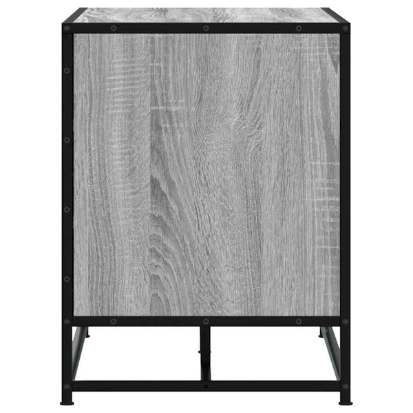 Graue Schuhbank Iosifa 80x40x53,5cm (Holz und Metall)