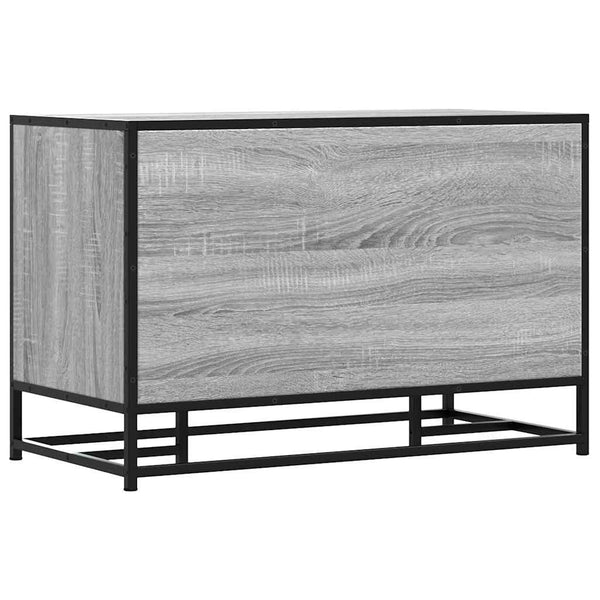Graue Schuhbank Iosifa 80x40x53,5cm (Holz und Metall)