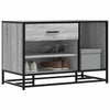 Graue Schuhbank Iosifa 80x40x53,5cm (Holz und Metall)